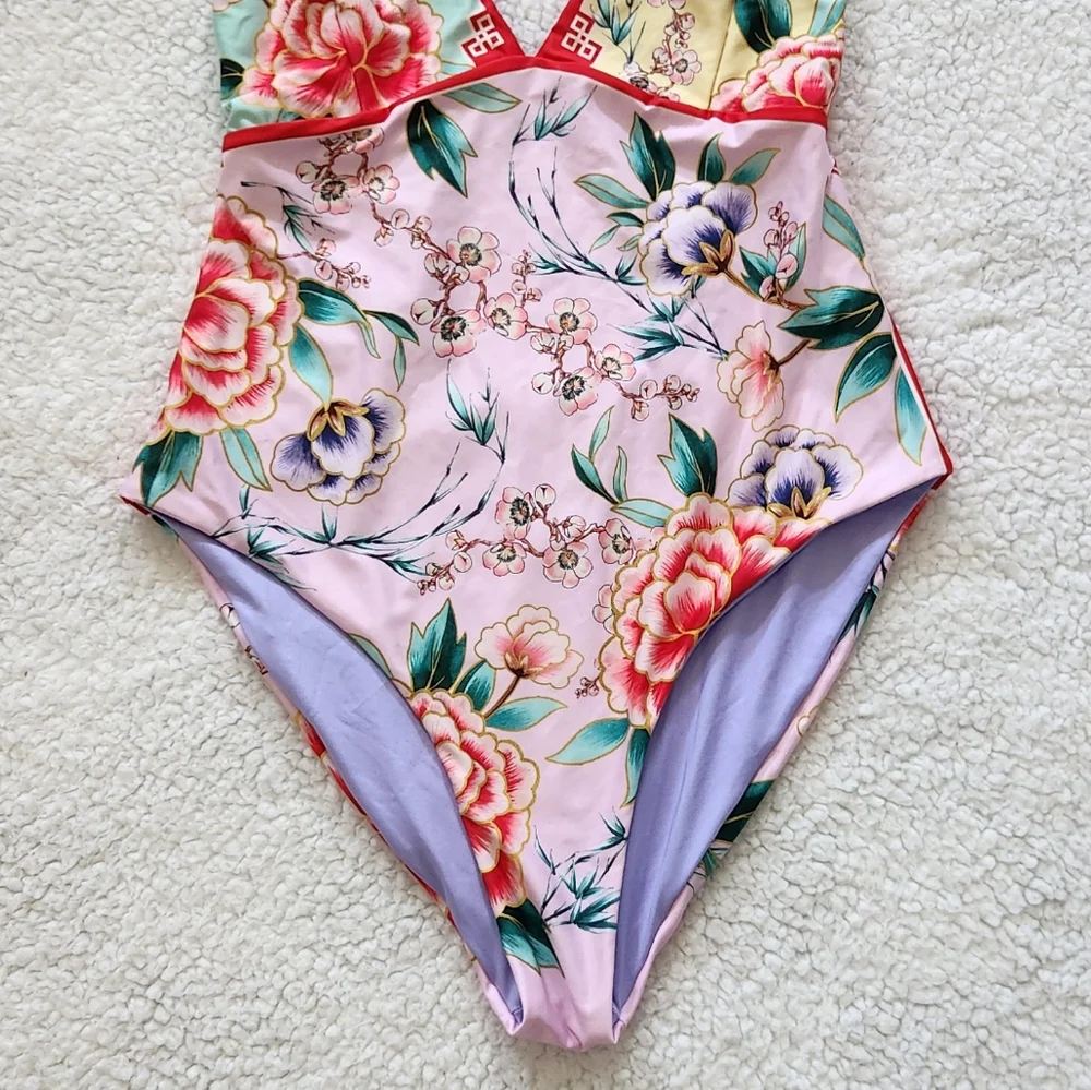 New!Agua Bendita Tulipa Korin One Piece Swimsuit‎